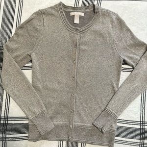 Banana Republic Gold Glitter Cardigan